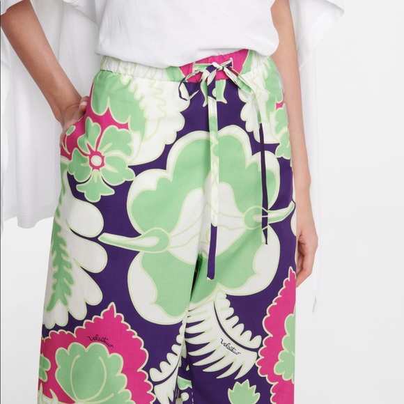 NWT $1,590 Valentino Garavani printed wide-leg trousers ,Size IT 42,US 6, ITALY - Picture 4 of 17